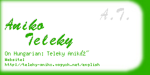 aniko teleky business card